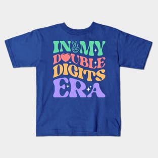 In My Double Digits Era Funny Quote Kids T-Shirt